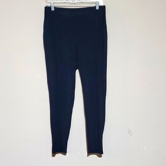 EILEEN FISHER Slim Ankle Pull-On Pants - Size Medium - Picture 1 of 7